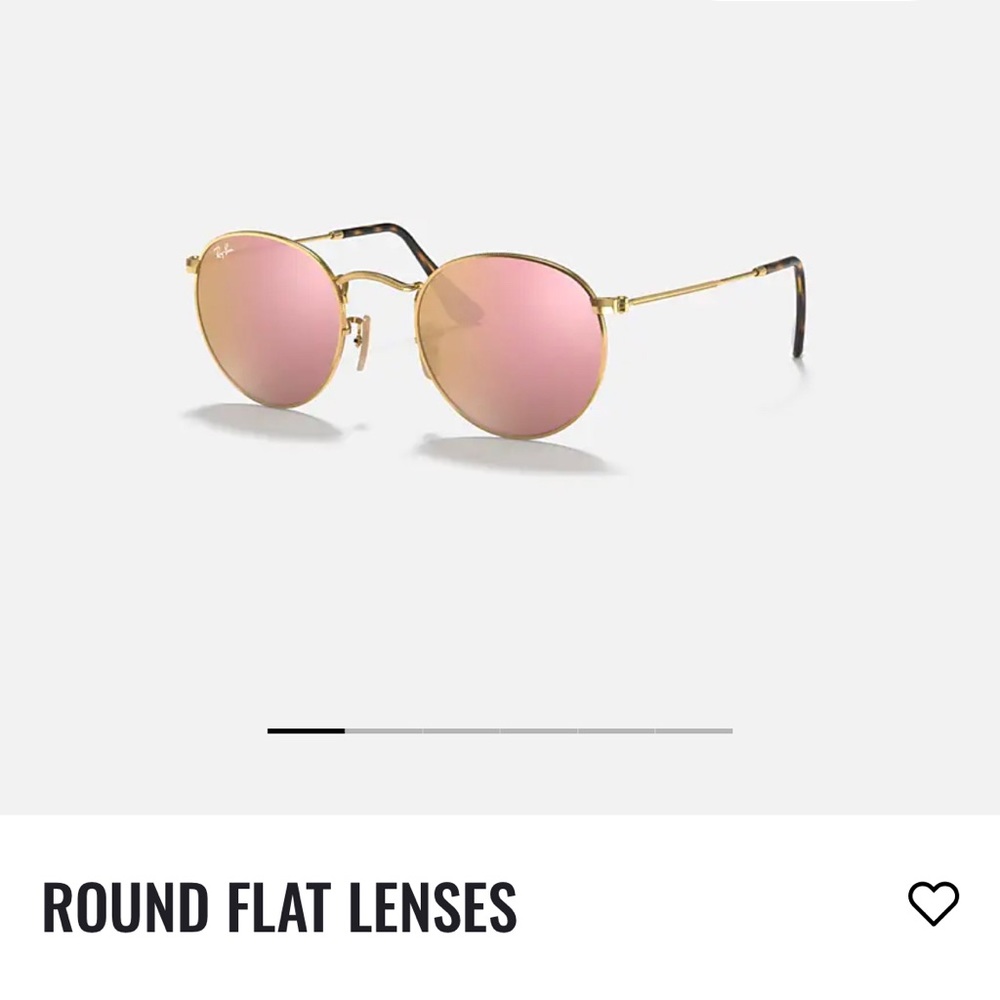 RayBan Round Flat Sunglasses